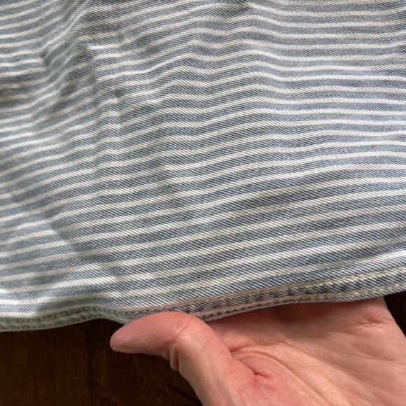 NWT Levi's High Rise Cinch Baggy Carpenter Pants Blue and White Women's Size 32 - Picture 4 of 12